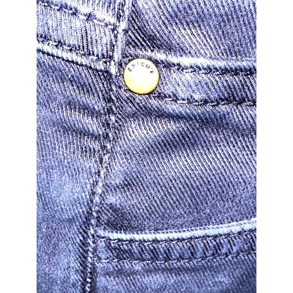 Chicos So Slimming Womens Cargo Jeans With Zip Details Slim Fit Dark Wash Size 0 - Picture 7 of 7
